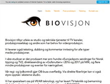 Tablet Screenshot of biovisjon.no